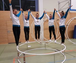 Read more about the article Heisinger Rhönrad-Damen turnten sensationell bei den Norddeutschen Meisterschaften bei Bremen