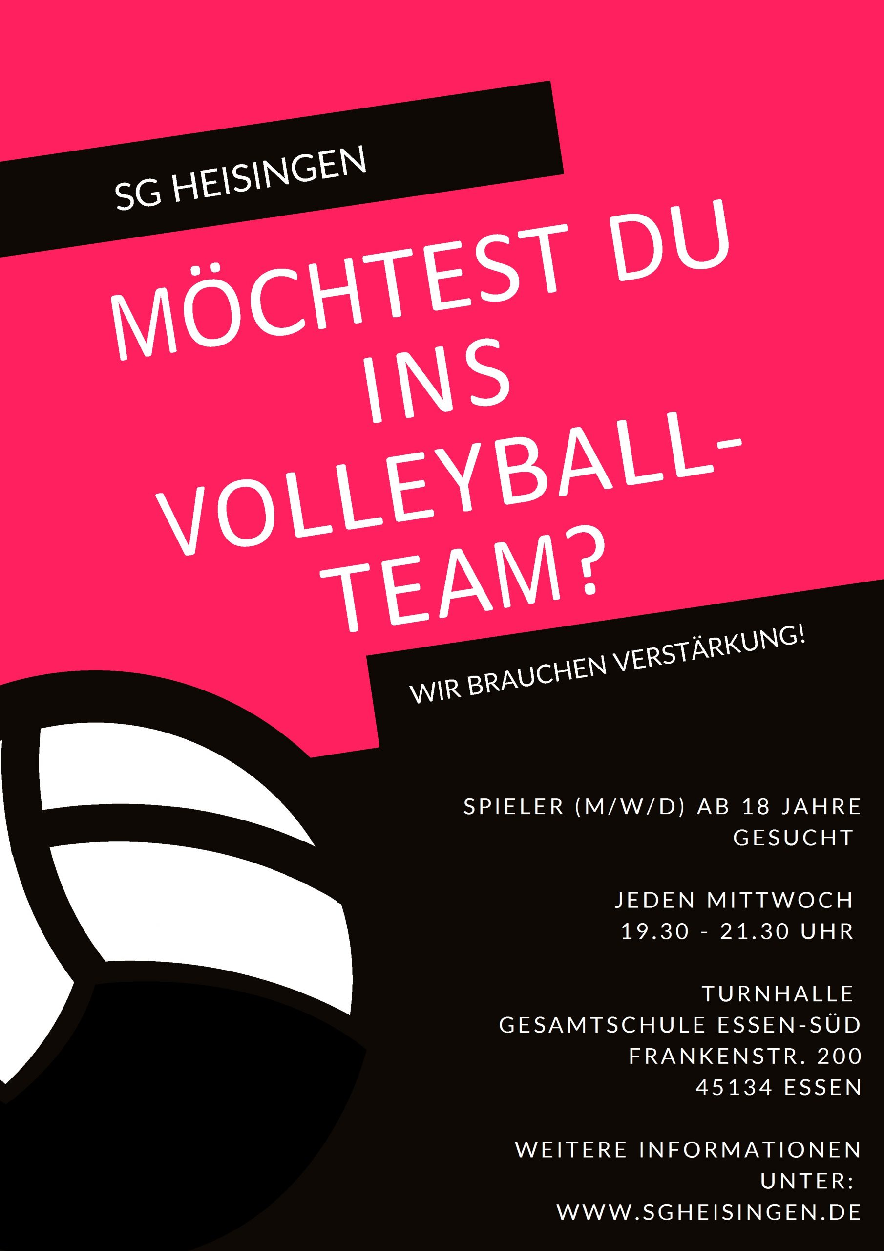 Du betrachtest gerade Die Mittwochsgruppe sucht Volleyballspieler