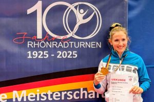 Fabienne Beckmann krönt Rhönrad-Saison mit Gold